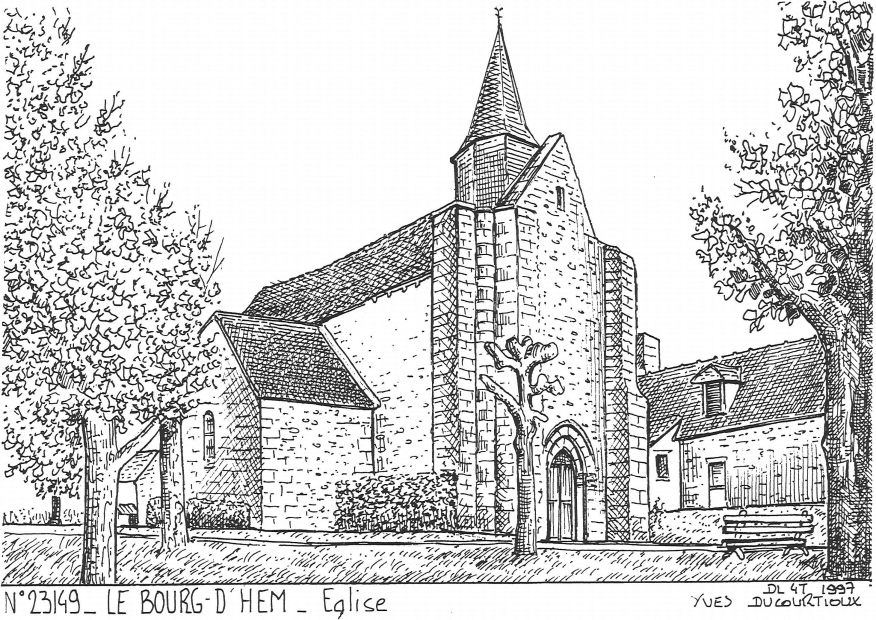 N 23149 - LE BOURG D HEM - église